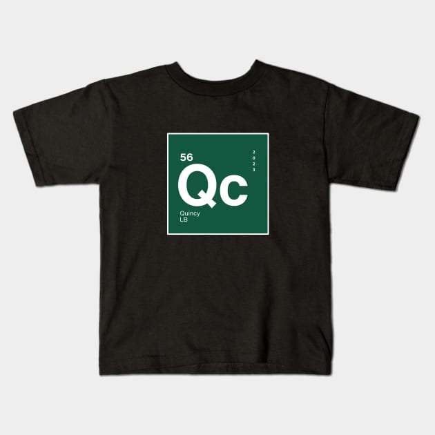 Quincy Williams NY Jets Periodic Table Element Kids T-Shirt by Sleepless in NY